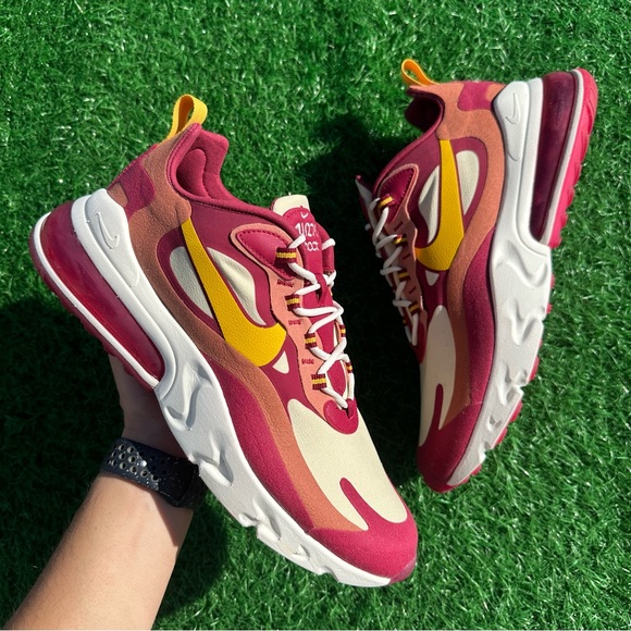 Nike Air Max 270 React Noble Red / Dark Sulfur - Picture 2 of 13